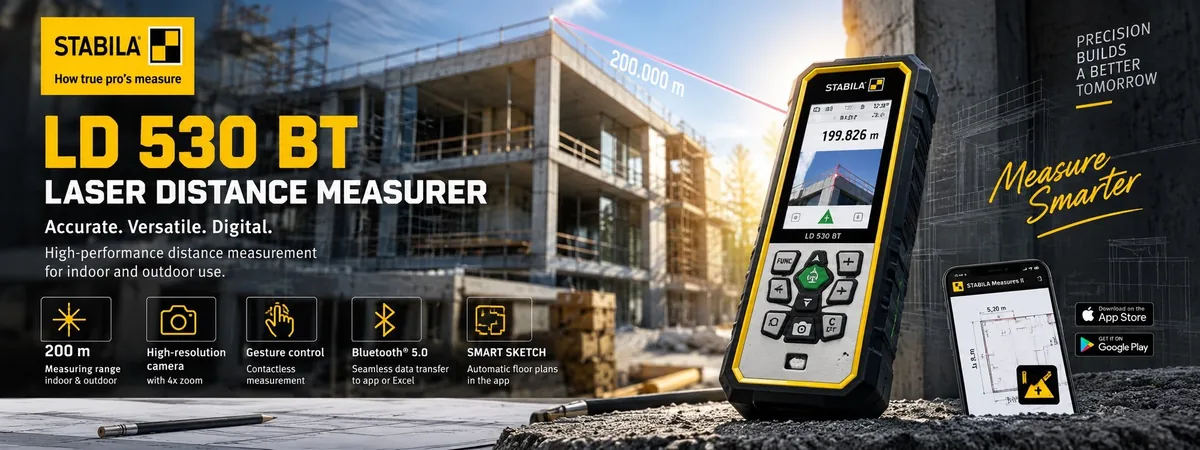 Laser Distance Measurer LD 530 BT