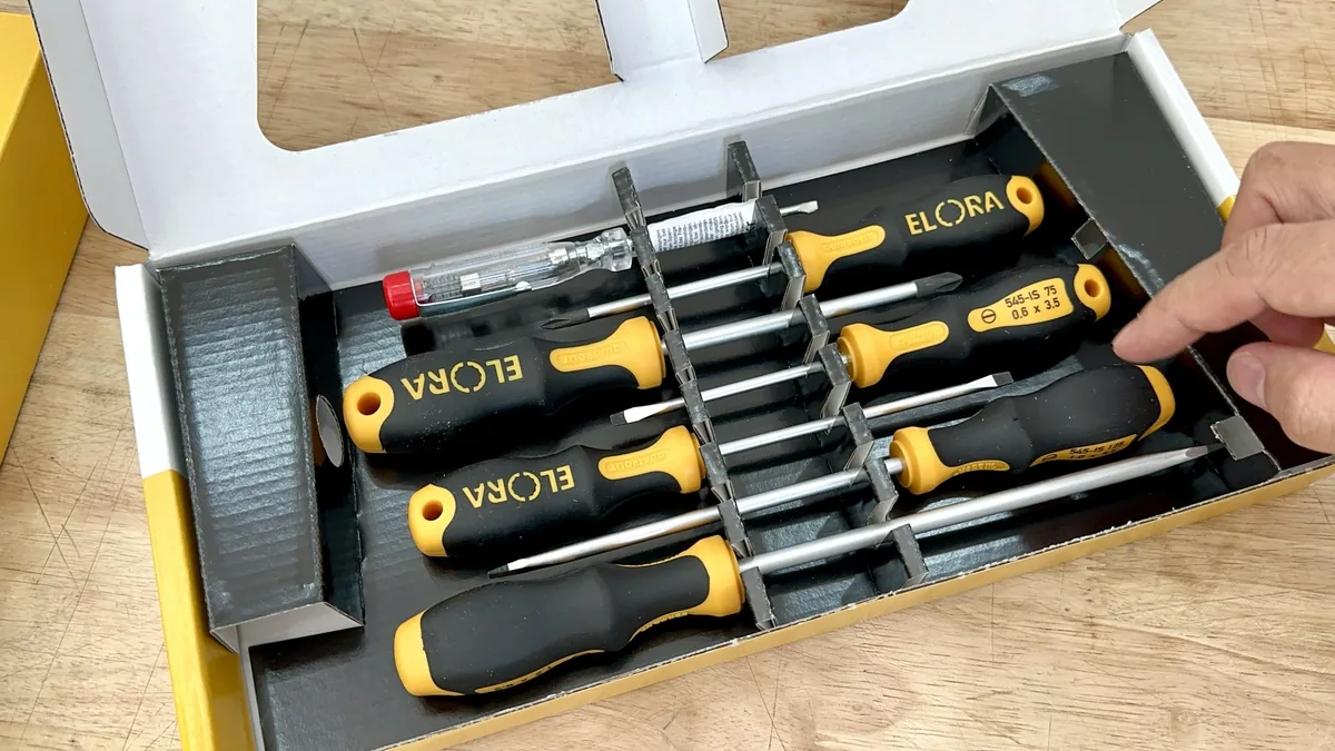 Bộ tô vít trong hộp giấy