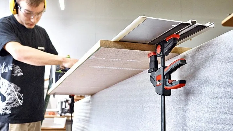 Cảo tự động cho ray máy gia công gỗ