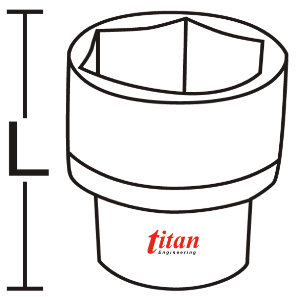 Bản vẽ kích thước chiều dài của đầu tuýp trắng loại ngắn