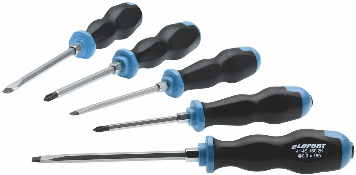 Bộ tuốc nơ vít 5 cây thân lục lăng 41S5K của Elofort