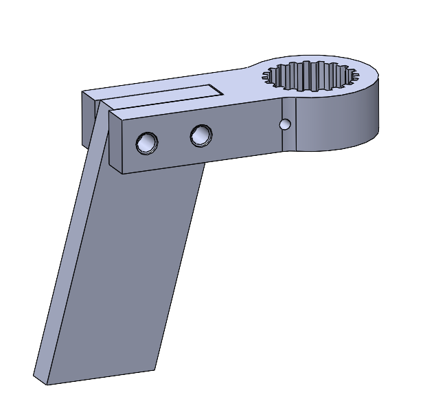 Chân phản lực 3/4" D41 flat steel dài thumbnail 2