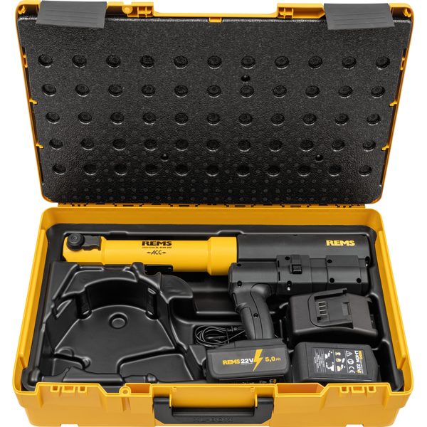 Akku-Press 45kN 22V ACC B-P XL-Boxx +batt 5,0 Ah REMS 579013 R220