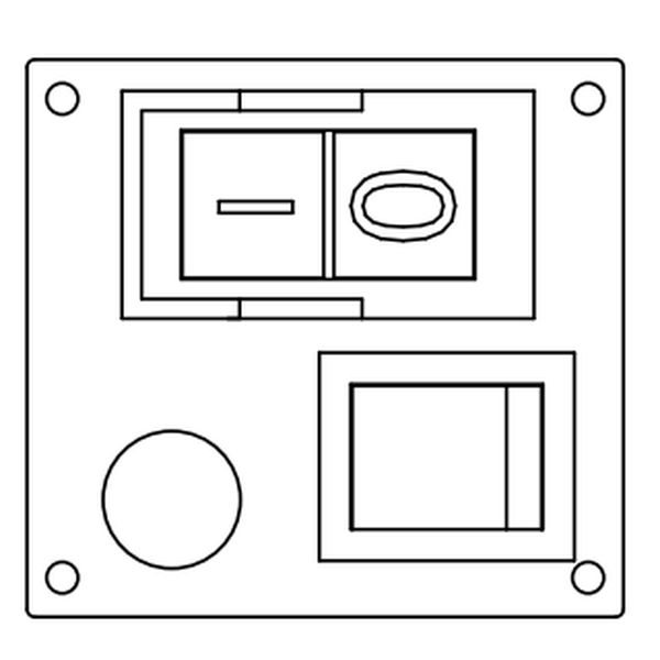 Bảng điều khiển, 110 V. Euroboor 036.B065ZA - 55, 110 - 120
