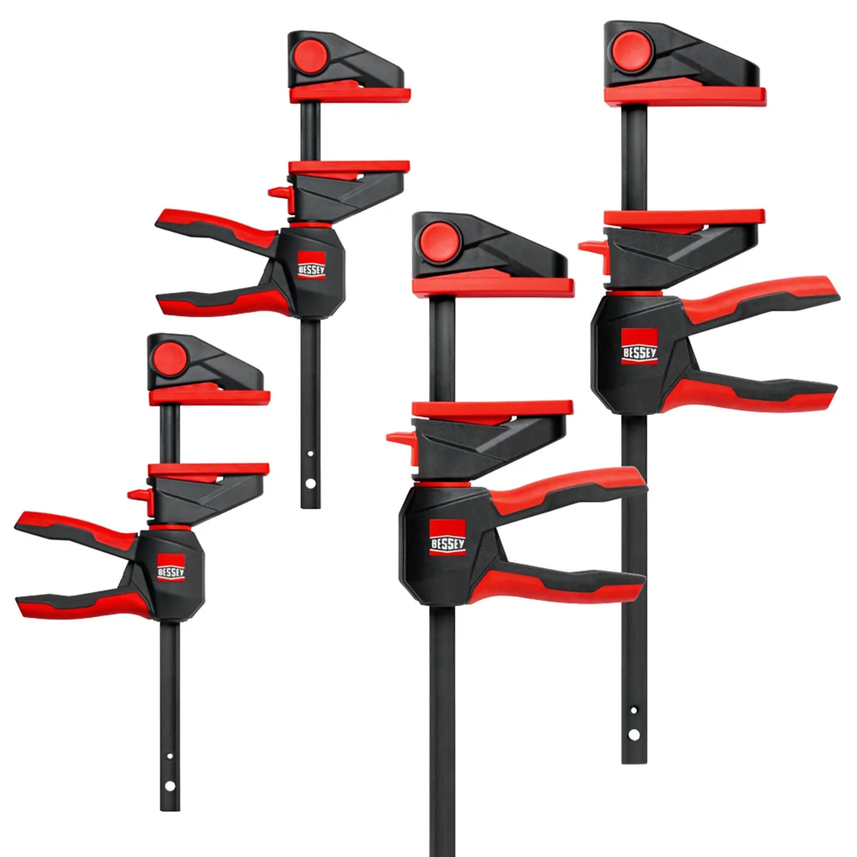 BESSEY EZ360M-EZ360-SET one-handed clamp set, 2 x EZ360-30, 2 x EZ360M-15