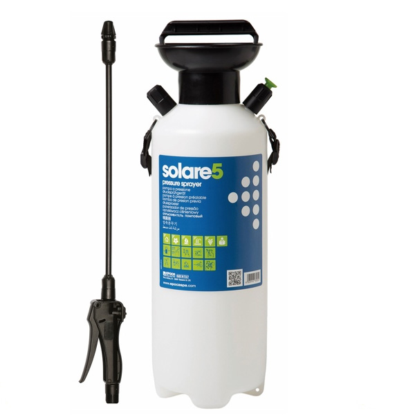 Bình phun áp lực Solare 5 lít, loại xách tay, vòi rời