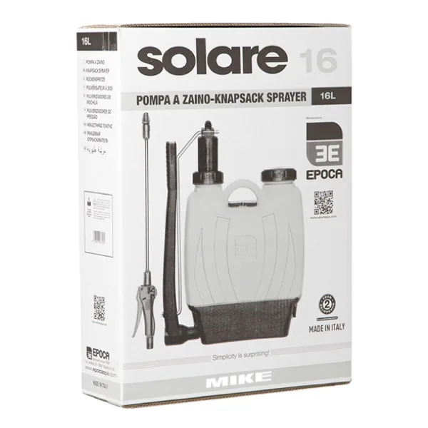 Knapsack sprayer with hose and lance EPOCA Solare 16 for gardens thumbnail 2