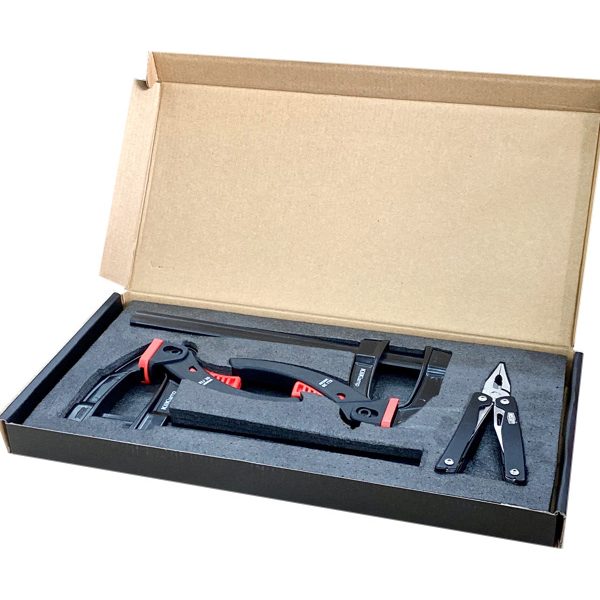 Bộ cảo chữ F, BESSEY KLi-SET A, kẹp nhanh nhuộm đen và dao đa năng