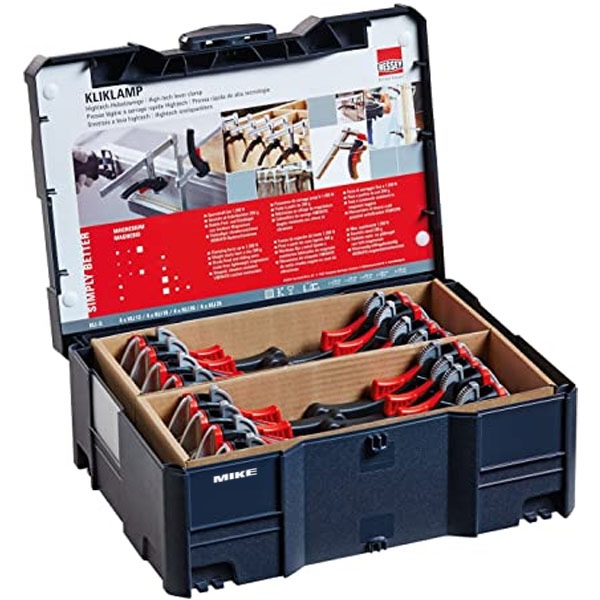 Bộ cảo kẹp nhanh BESSEY KLI-S, 16 cái đựng trong thùng