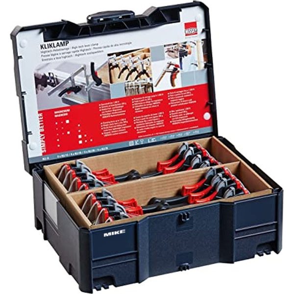 Bộ cảo kẹp nhanh BESSEY KLI-S, 16 cái đựng trong thùng