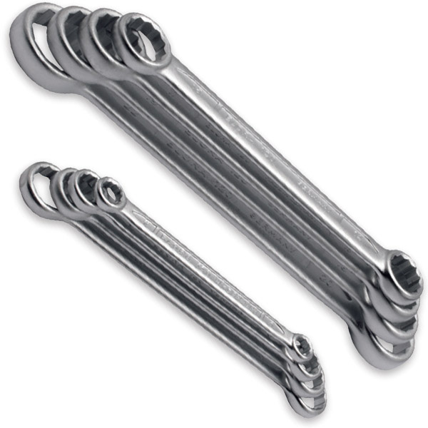 Bộ cờ lê 2 đầu vòng ELORA 120S, loại thẳng, DIN 837, Form B