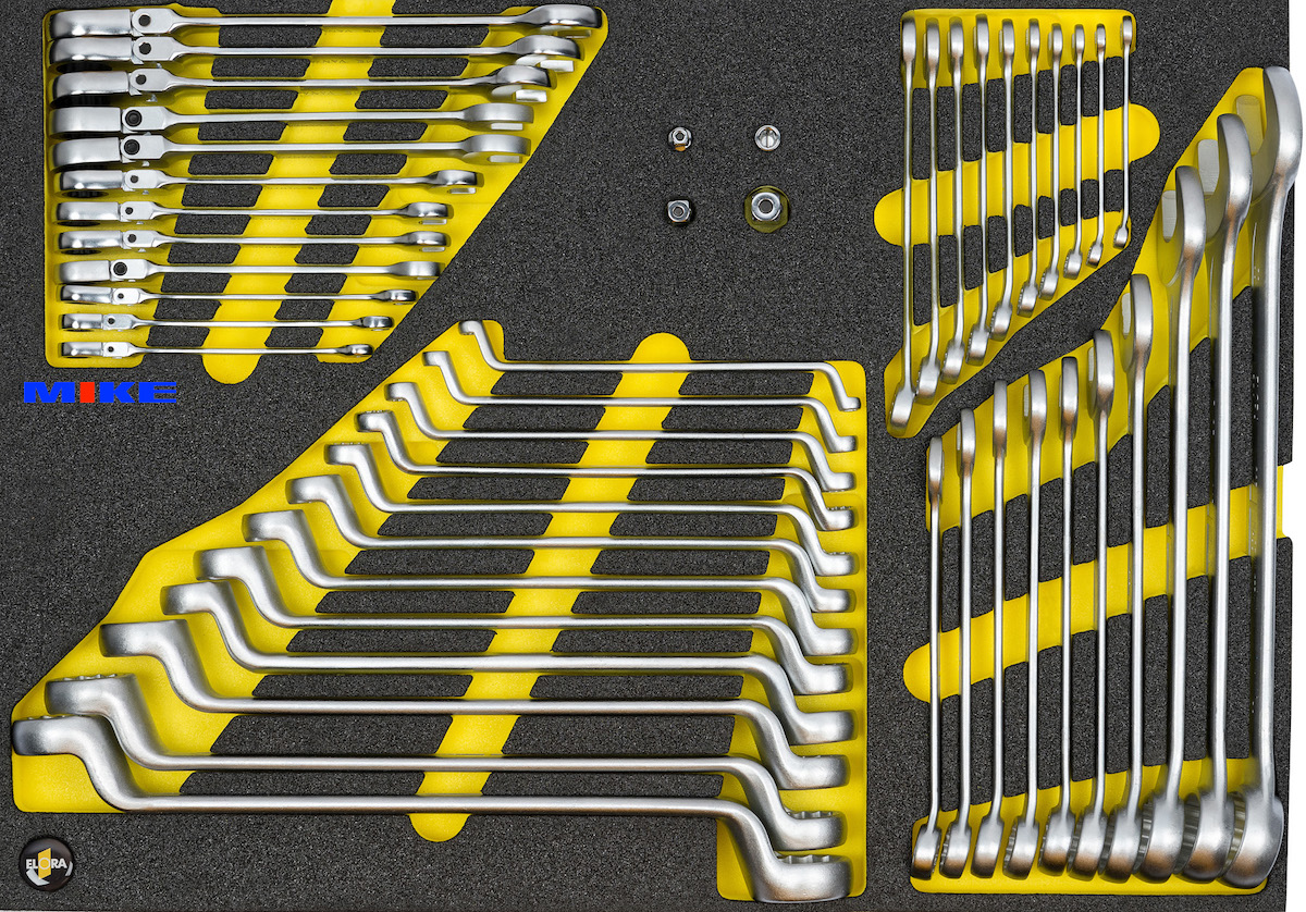 OMS-51 bộ cờ lê 44 chi tiết cho tủ dụng cụ đồ nghề. ELORA Germany.