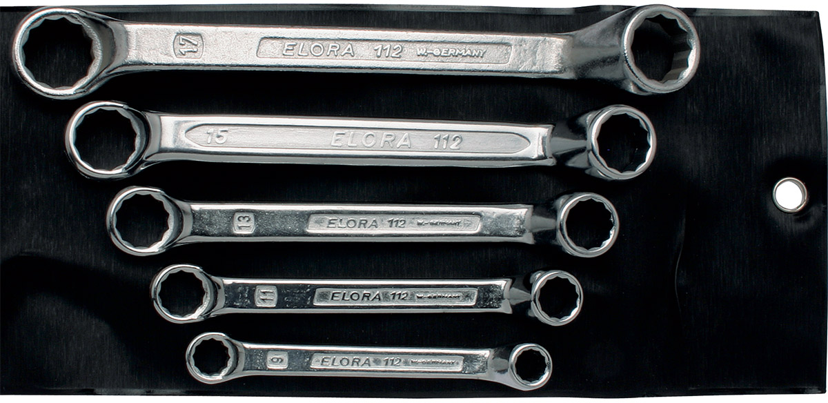 112S Bộ cờ lê 2 đầu vòng, loại ngắn, 3-5 chi tiết