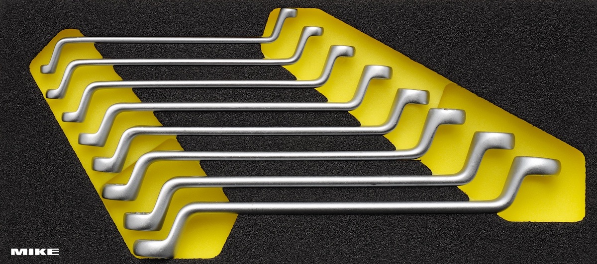 Bộ cờ lê 2 đầu vòng OMS-19 gồm 8 cây ELORA Germany.