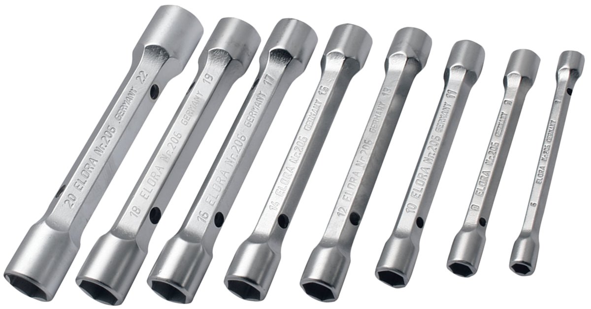 Bộ cờ lê ống tuýp 206S, chuẩn DIN 896, form A. Elora Germany