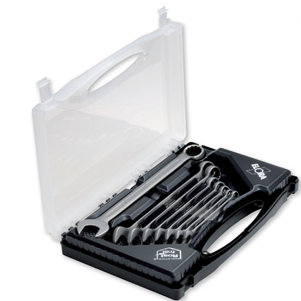 Bộ cờ lê inox ELORA MS-8 gồm 8 cây vòng miệng 8-22mm