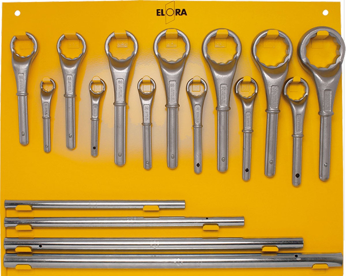 Bộ cờ lê chuyên dụng cho ngành xây dựng 85S, chuẩn DIN 475. Elora Germany
