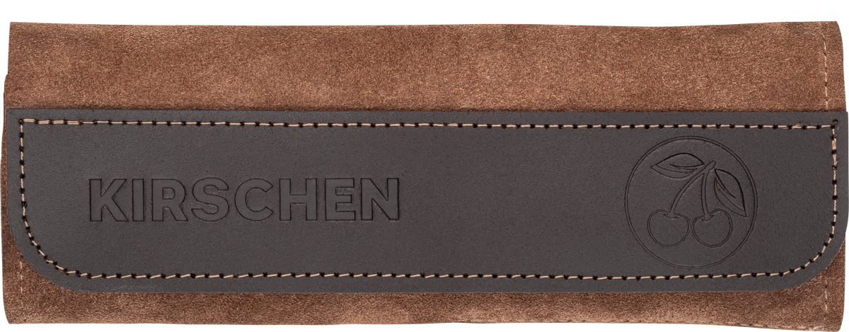Túi da cuộn Kirschen 3307000 đựng dao điêu khắc, làm từ da thật, sản xuất tại Đức