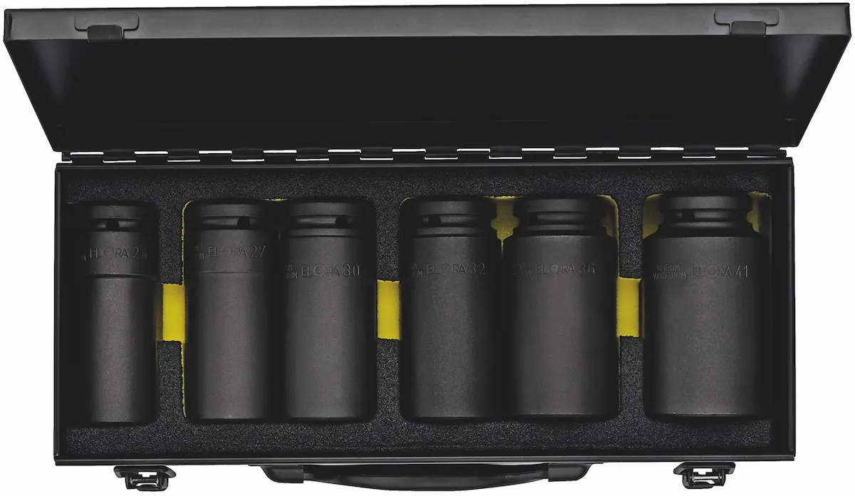 791-S6LT Bộ đầu tuýp đen 6 món từ 24-41mm, loại dài, 3/4 inch