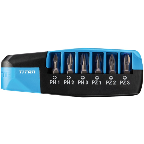 Bộ đầu vít WITTE 25101 gồm 7 chi tiết PH và PZ, chuôi 1/4'