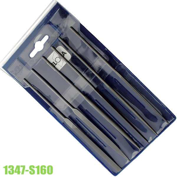 Bộ giũa kim gồm 6 món ELORA 1347-S160, lưỡi Trung, dài 160mm