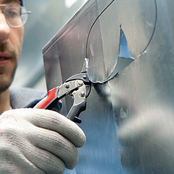 DSET29-15 Bộ kéo cắt tôn 3 cây, bo cong trái-phải kèm túi vải Bessey