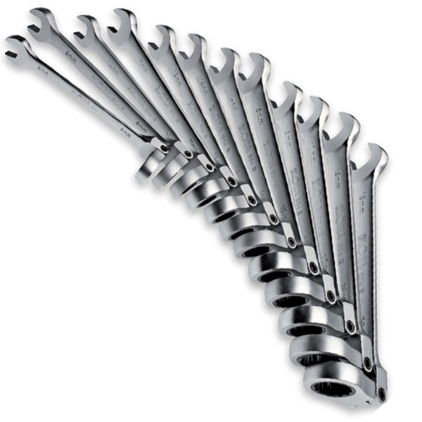 Bộ khóa vòng miệng tự lắc 8-19mm ELORA 204RS 12M, đầu vòng gật gù