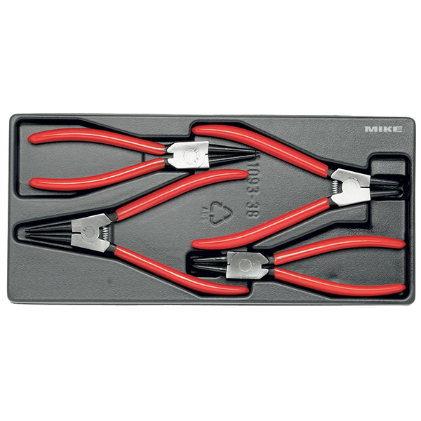 Bộ kìm mở phe ELORA MS-25, gồm 4 cây trong ngoài, thẳng cong