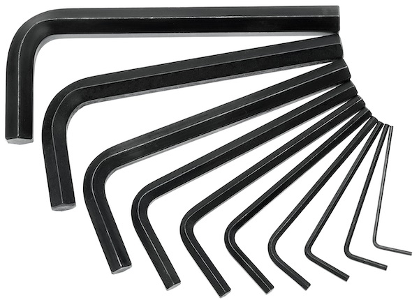 58S10M Bộ lục giác hệ mét 10 cây từ 1.5 đến 10mm, Elofort Germany.