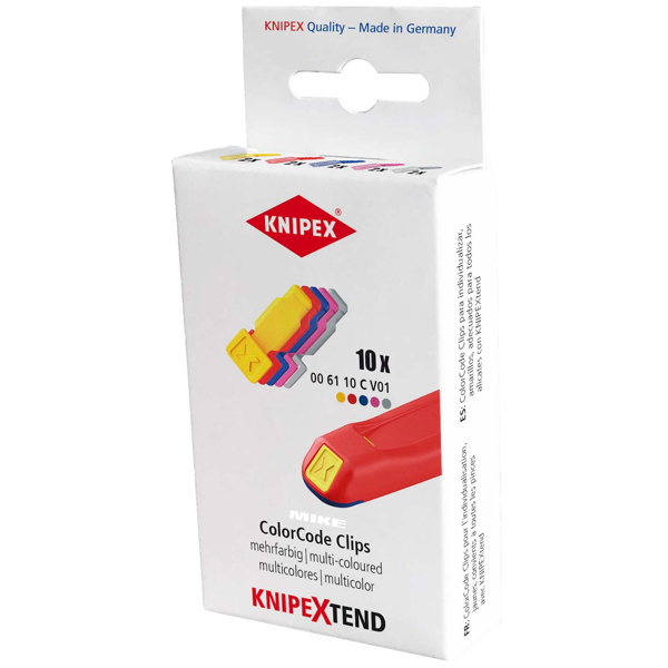 Bộ màu nhận diện tay cầm cho dụng cụ Knipex 00 61 10 C V01