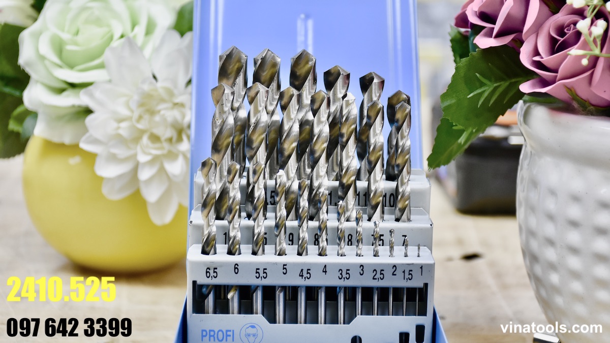 2410.525 Bộ mũi khoan sắt thép 25 chi tiết