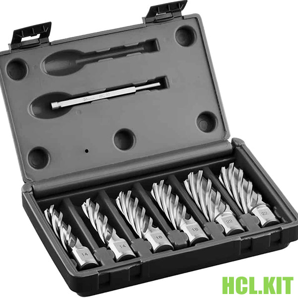 Bộ mũi khoan từ HSS 6 mũi HSS.KIT, Ø14-22mm, dài 30-55mm. Euroboor thumbnail 2