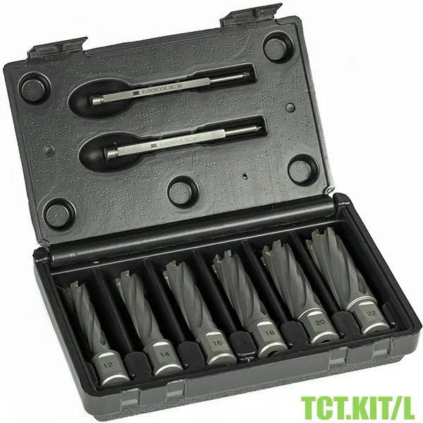 Bộ mũi khoan từ vật liệu TCT.KIT, gồm 6 mũi Ø12-22mm. Euroboor thumbnail 2