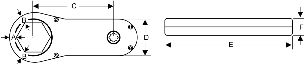 Missing Link Bộ nhân lực cơ khí đầu vuông 1/2" tỉ số truyền 4:1 Alkitronic