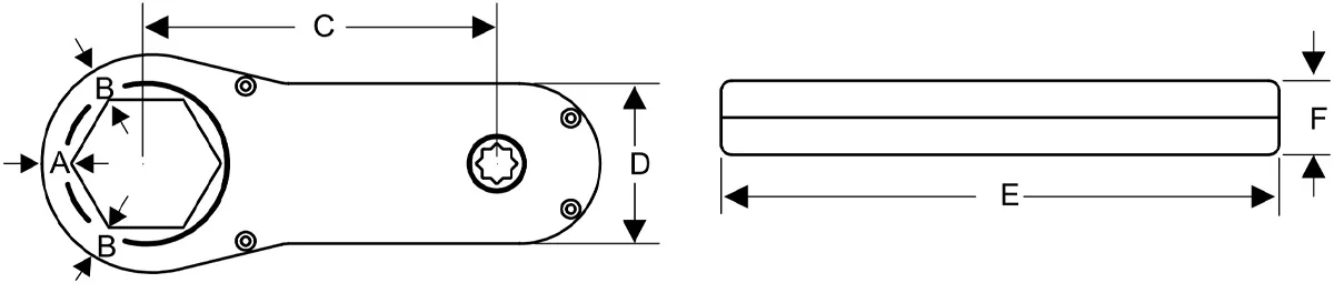 Missing Link Bộ nhân lực cơ khí đầu vuông 1/2" tỉ số truyền 4:1 Alkitronic