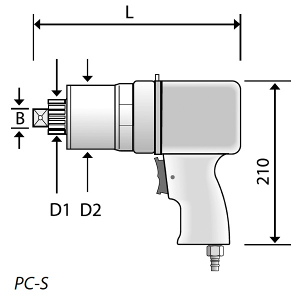 PC-S - comfortable torque multiplier with rotating handle for torques of 305 to 9,795 Nm