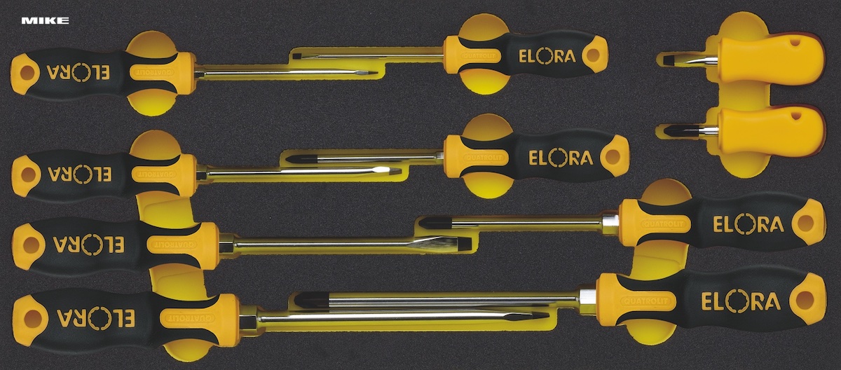 Bộ tua vít 10 cây OMS-6 cho tủ đồ nghề ELORA Germany