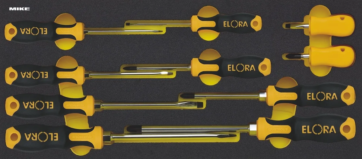 Bộ tua vít 10 cây OMS-6 cho tủ đồ nghề ELORA Germany