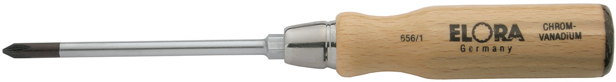 Tô vít 4 cạnh cán gỗ, thân tròn 656-PH