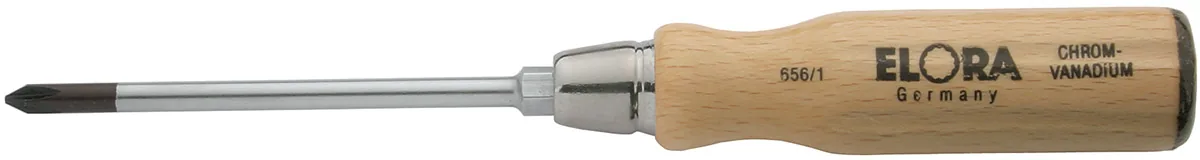 Tô vít 4 cạnh cán gỗ, thân tròn 656-PH