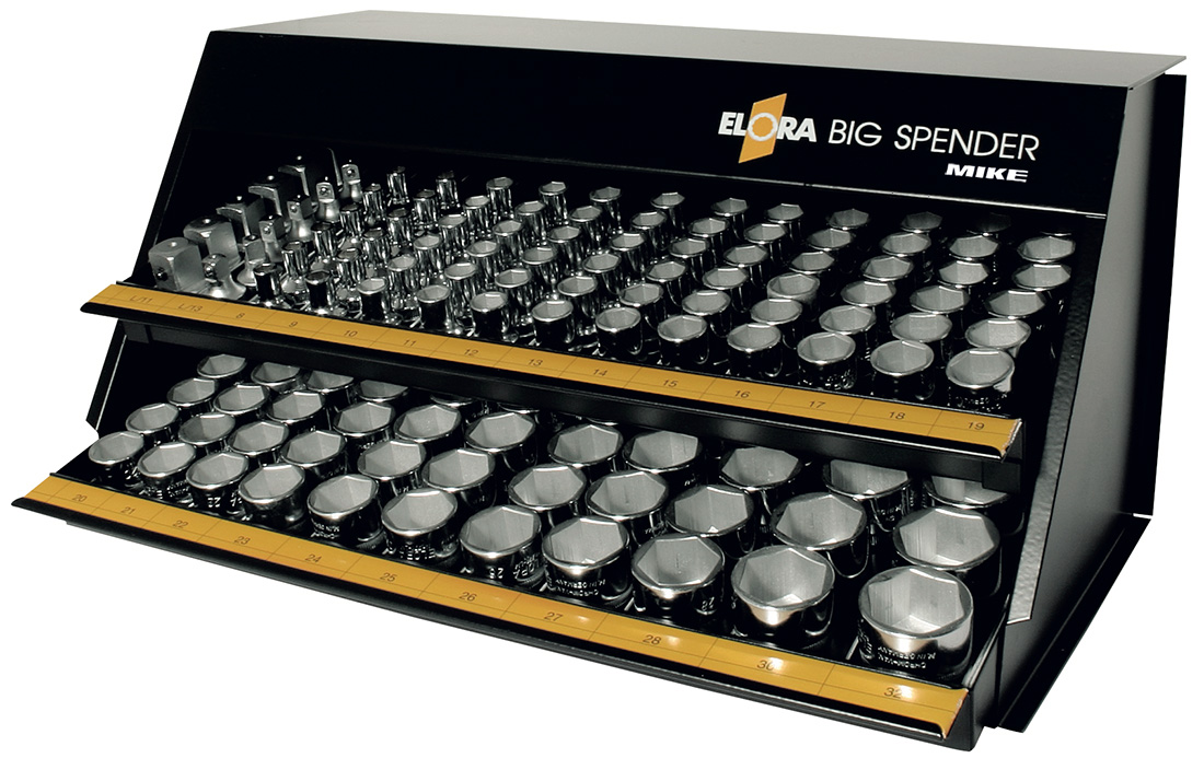 Bộ tuýp hệ mét 144 chi tiết ELORA 770/771-KS1M, từ 8-32mm, đầu vuông 1/2 inchBộ tuýp hệ mét 144 chi tiết ELORA 770/771-KS1M, từ 8-32mm, đầu vuông 1/2 inch