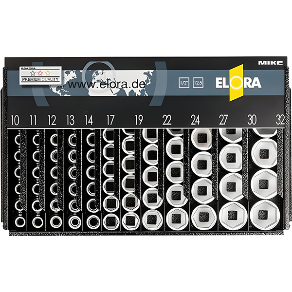 Bộ tuýp hệ mét 97 chi tiết ELORA LSP2, từ 10-32mm