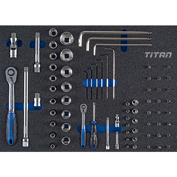 Bộ tuýp đa năng ELOFORT 56OMS3, 1/2 và 1/4 cho tủ đồ nghề