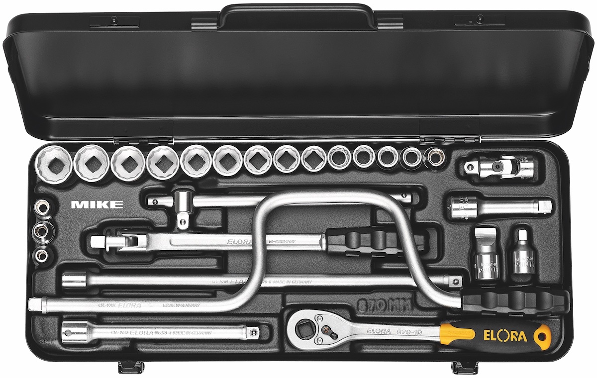 Bộ tuýp đa năng vuông 3/8 có tay quay chữ U - ELORA 870-871 Mu