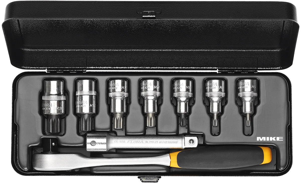Bộ tuýp đầu hoa hướng dương ELORA 770-KXZN, vuông 1/2 inch
