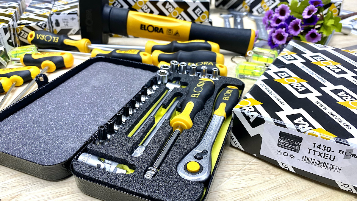 TXEU Bộ tuýp vít hoa thị 21 chi tiết, khẩu sao đầu vuông 1/4 inch