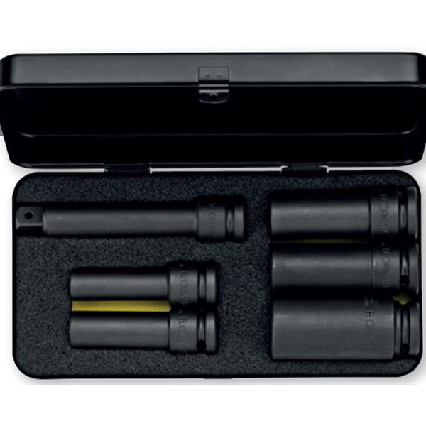 Bộ tuýp đen 6 chi tiết hệ mét ELORA 790S6LT, vuông 1/2 inch