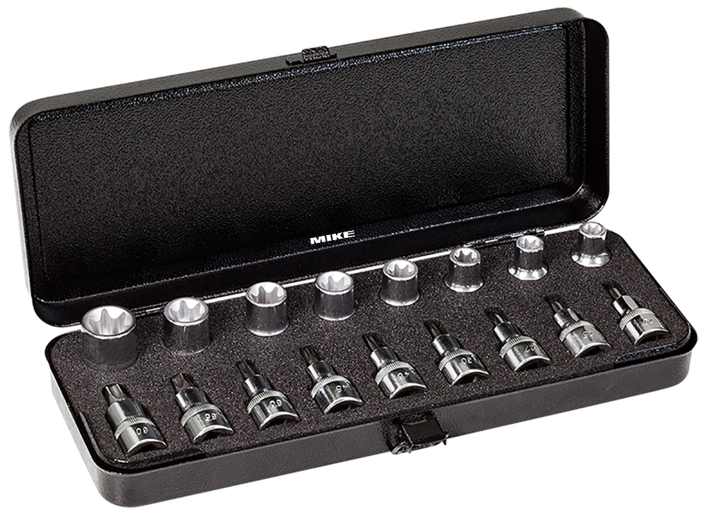 Bộ tuýp sao trong ngoài 17 chi tiết ELORA 770-TXE, vuông 1/2 inch
