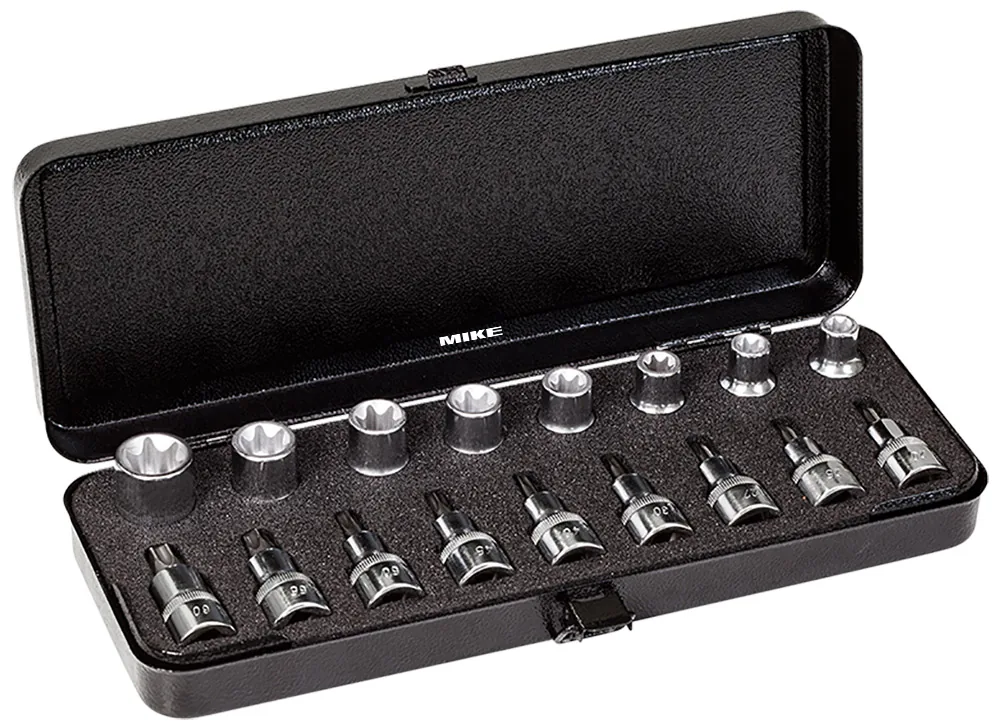Bộ tuýp sao trong ngoài 17 chi tiết ELORA 770-TXE, vuông 1/2 inch