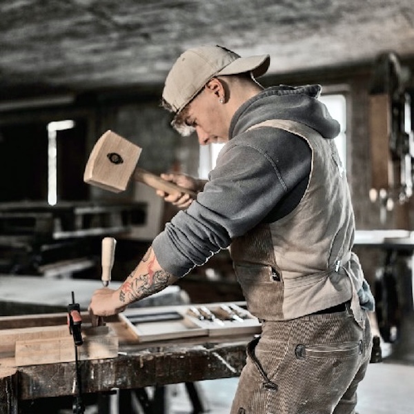 Búa vồ gỗ trăn Kirschen 6160, chuyên dụng làm mộc, cán gỗ tần bì thumbnail 3